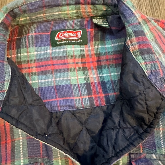 Vintage men’s Flannem Shurt Jacket with lining Coleman - Picture 7 of 7